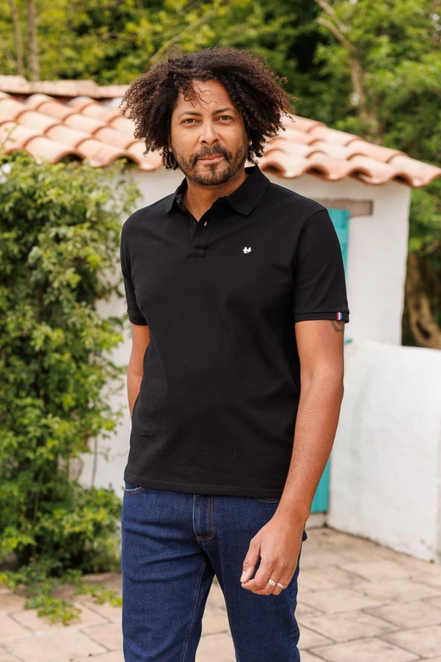 PALÂBA - Polo noir Made In France – XXL