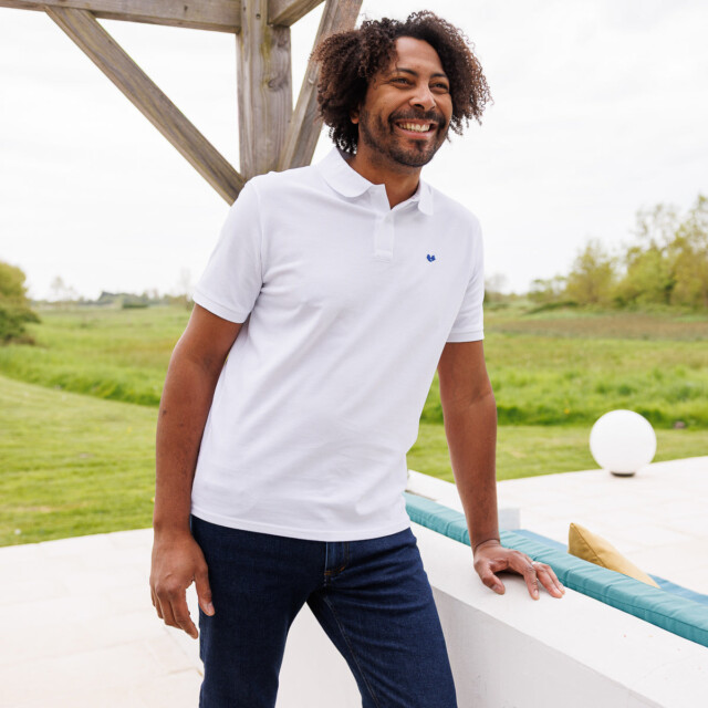 PALÂBA - Polo blanc Made In France – XXL