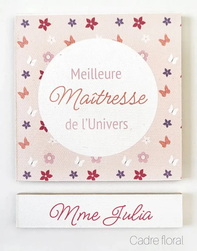 Atelier Baby’Sphère - Magnets bois et toile maîtresse personnalisés