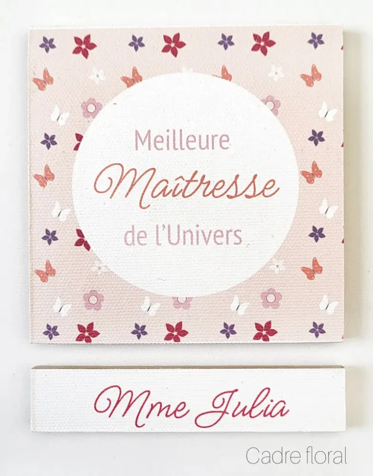 Atelier Baby’Sphère - Magnets bois et toile maîtresse personnalisés – Rapide (sous 72h)