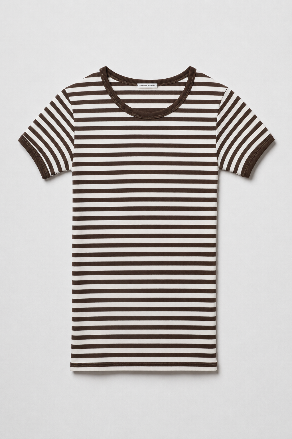 Maillot de Corps Ray Kaki Ecru en coton Bio Les Tricots Marcel -