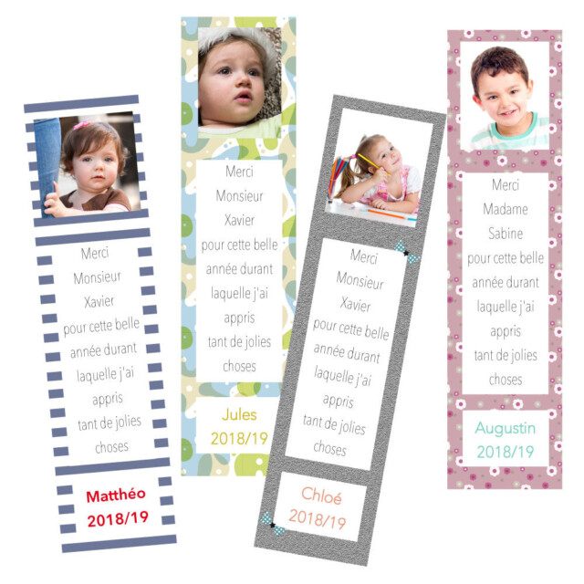 L’Atelier BABY’SPHERE - Marque page maître(sse) à personnaliser avec texte et photo