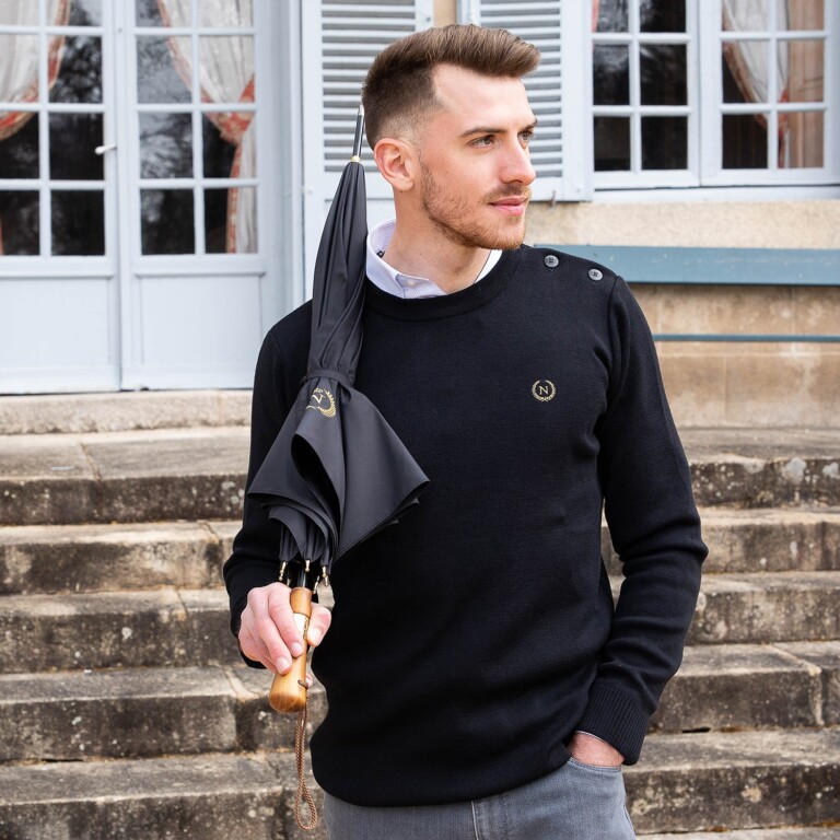 Maison Broussaud - Pull Napoléon – L / Noir