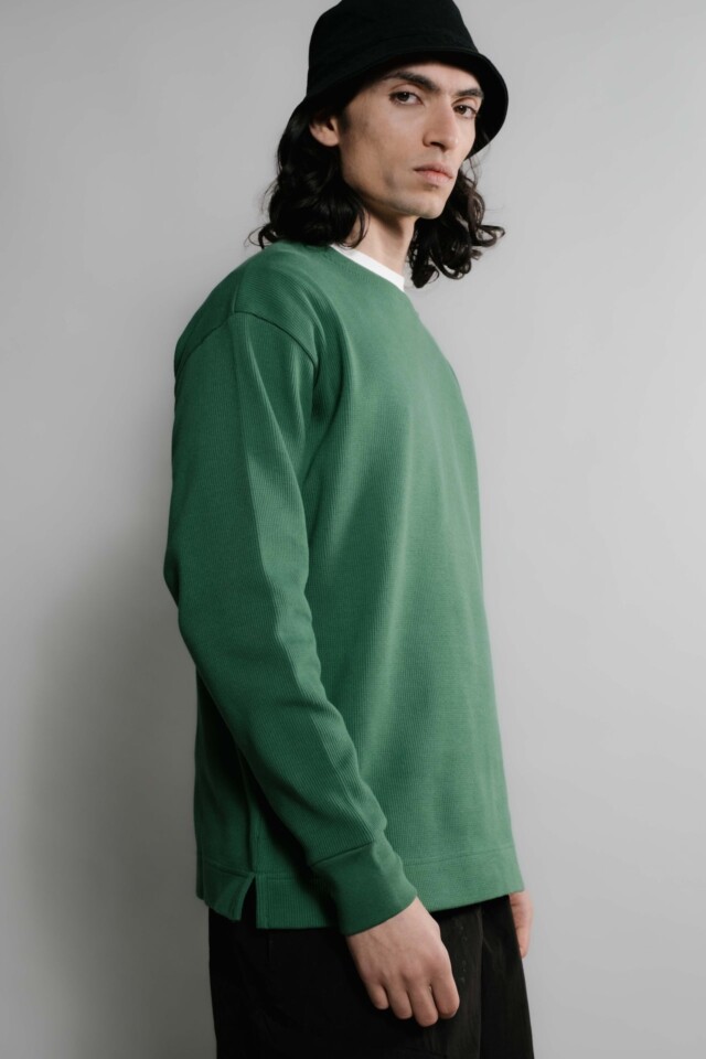 Nitto Knitwear - Vahé manches longues – Vert
