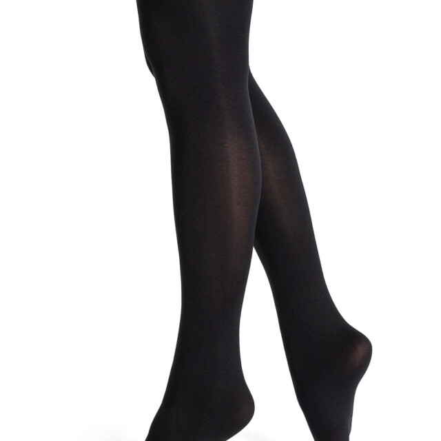 Maison Broussaud - Collant uni opaque noir 60D – T4 / Noir
