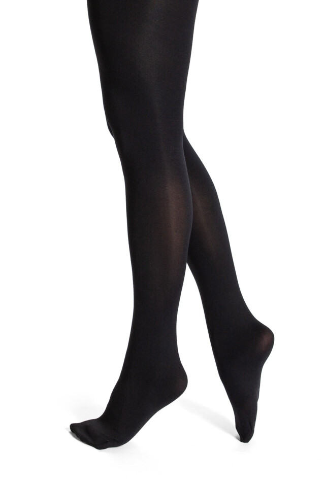 Maison Broussaud - Collant uni opaque noir 60D – T4 / Noir