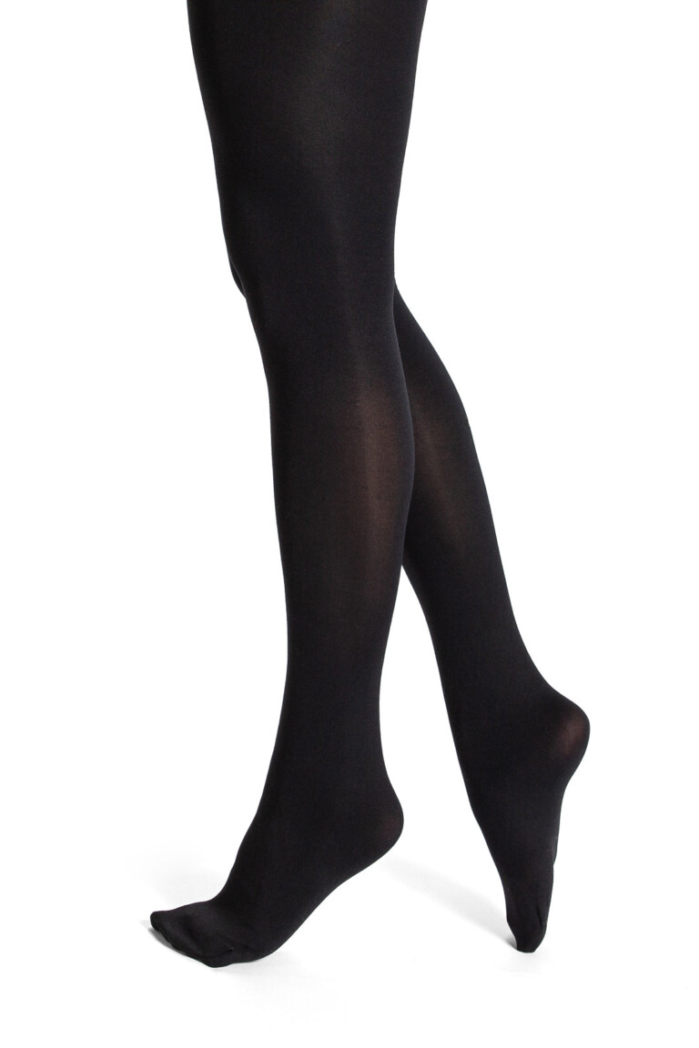 Maison Broussaud - Collant uni opaque noir 60D – T4 / Noir