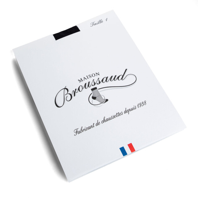 Maison Broussaud - Collant uni opaque noir 60D – T4 / Noir