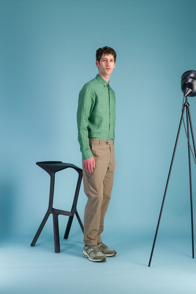 JAGVI. Rive Gauche - City pant coton BIO léger marron glacé
