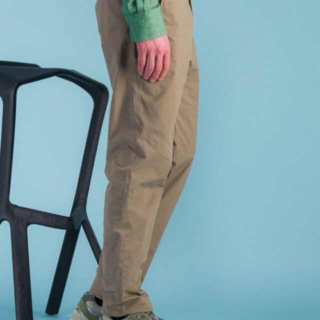 JAGVI. Rive Gauche - City pant coton BIO léger marron glacé