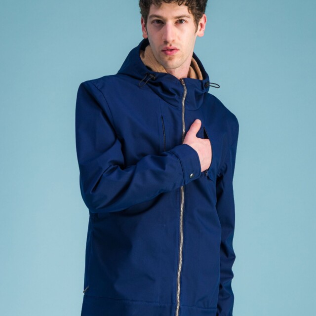 JAGVI. Rive Gauche - Veste imperméable "Alpinist" bleu océan