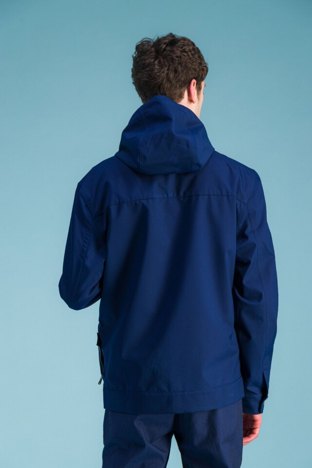 JAGVI. Rive Gauche - Veste imperméable "Alpinist" bleu océan