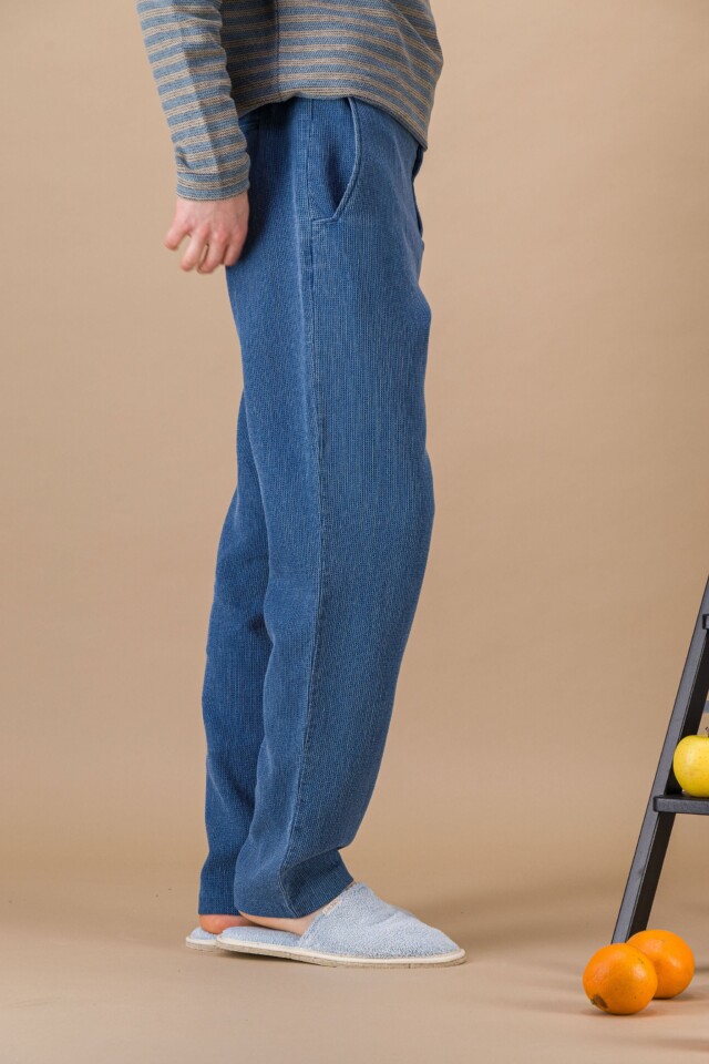 JAGVI. Rive Gauche - City pant denim japonais léger bleach