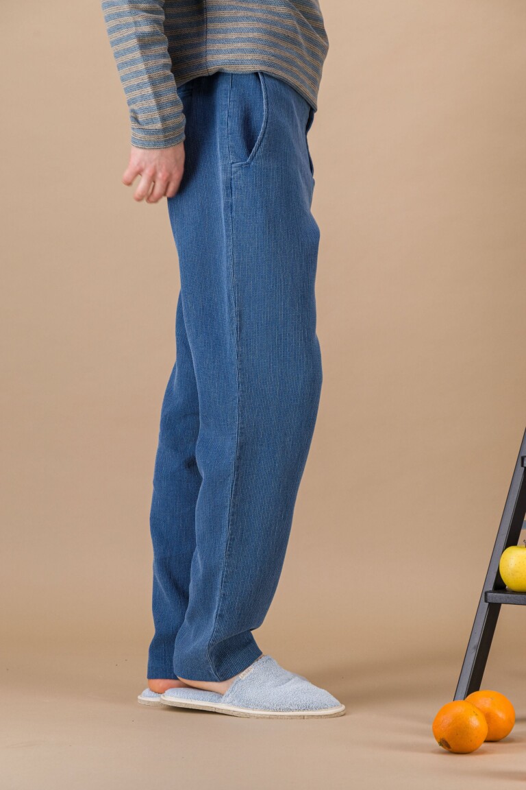 JAGVI. Rive Gauche - City pant denim japonais léger bleach