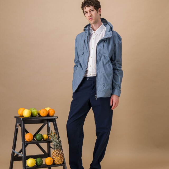 JAGVI. Rive Gauche - Veste imperméable "Alpinist" bleu ciel