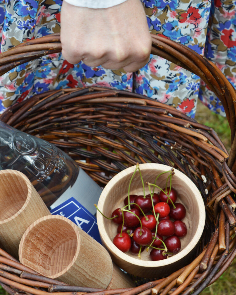 Maison Primavera - Panier en osier rond - Origines – Osier grisé (à la commande