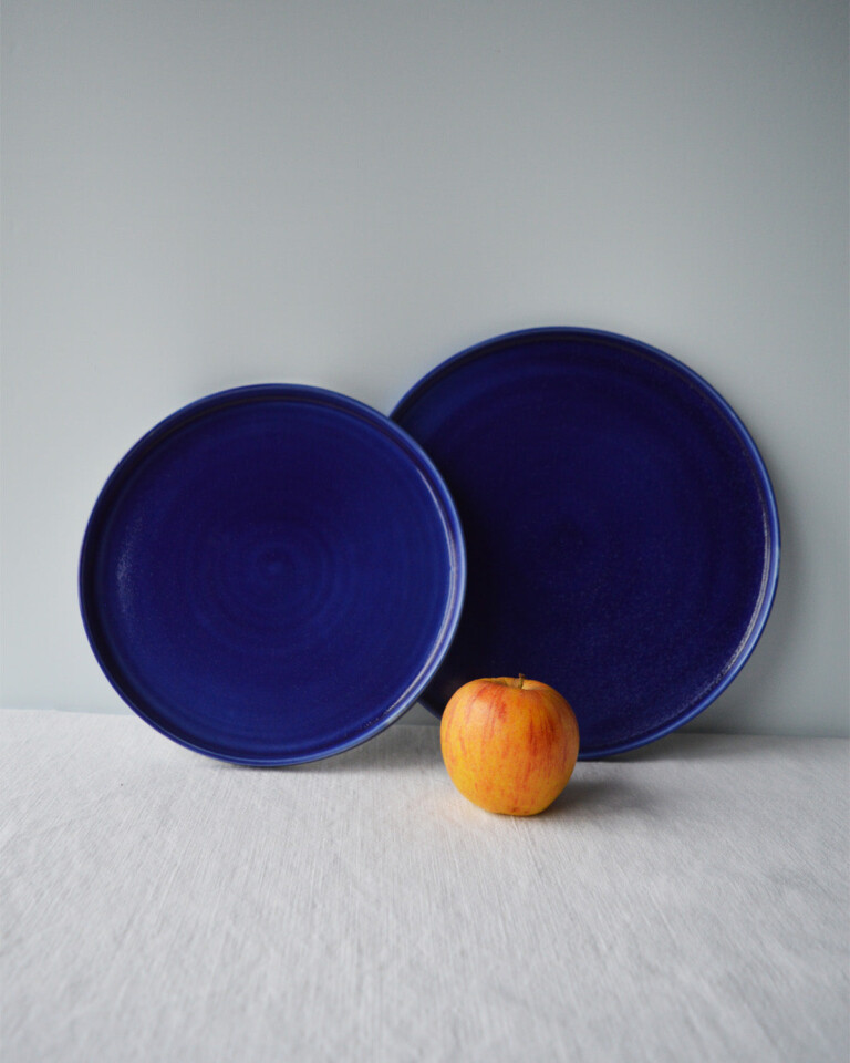 Maison Primavera - Assiette à dessert en porcelaine bleue - Primavera – Bleu-violet