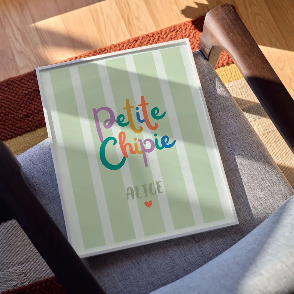 PETITE CHIPIE 1 Studio Bonbon & Baby'Sphère - Affiche Petite Chipie Vintage – 40x30cm