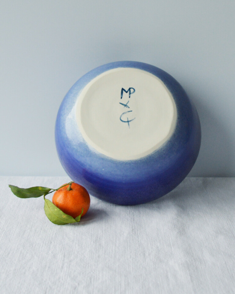 Maison Primavera - Petit saladier en porcelaine bleu - Primavera – Bleu-violet