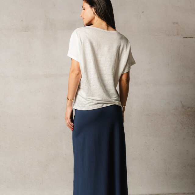 Thelma & Rose - Top chauve-souris en lin Paloma – T3 / Blanc
