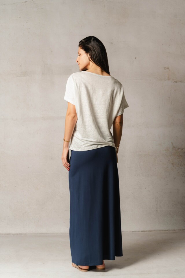 Thelma & Rose - Top chauve-souris en lin Paloma – T3 / Blanc