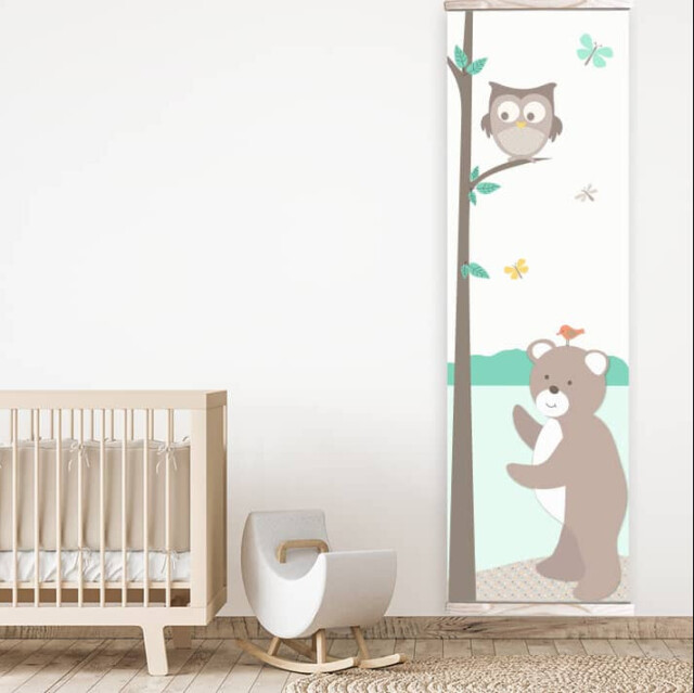 L’Atelier BABY’SPHERE - Panneau japonais des animaux de la forêt