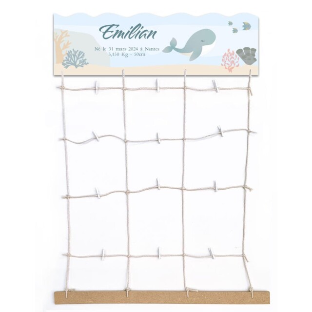 L’Atelier BABY’SPHERE - Pêle-mêle mer et poissons : une déco utile et pas chère pour accueillir bébé