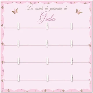 L’Atelier BABY’SPHERE - Décoration princesse pour chambre fille – Pêle-mêle personnalisé