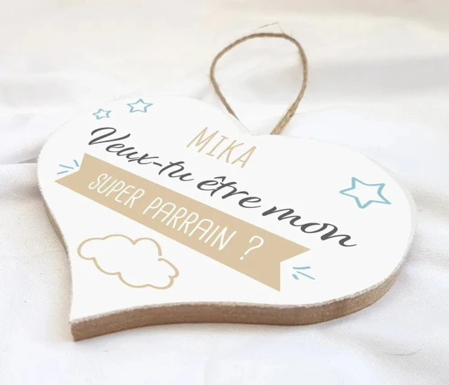 Atelier Baby’Sphère - Petit coeur pour te demander d'être marraine ou parrain