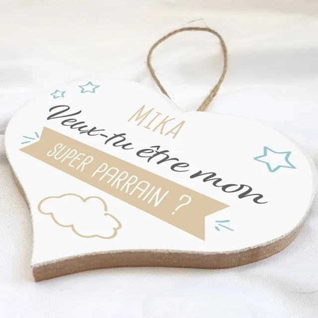 Atelier Baby’Sphère - Petit coeur pour te demander d'être marraine ou parrain