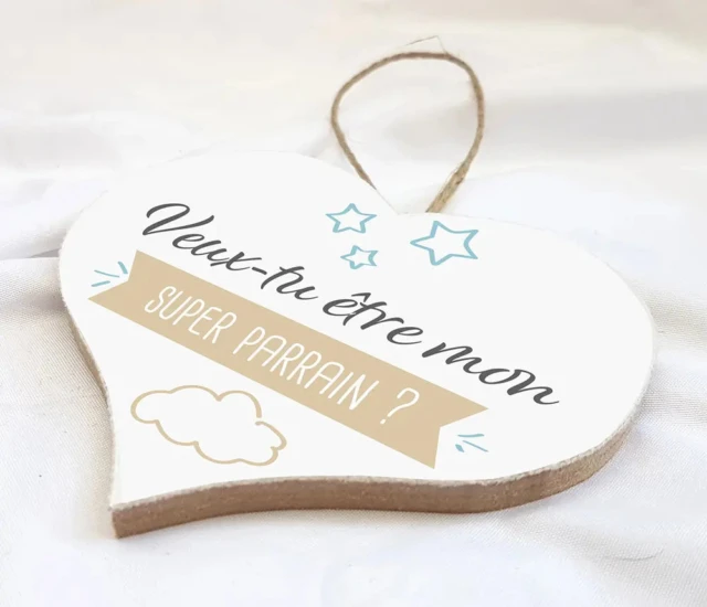 Atelier Baby’Sphère - Petit coeur pour te demander d'être marraine ou parrain