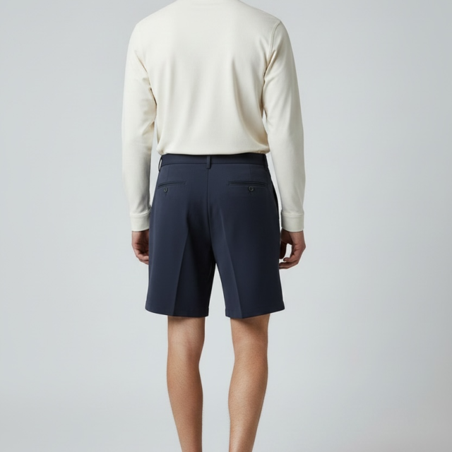 JAGVI. Rive Gauche - Pleats Short Bleu
