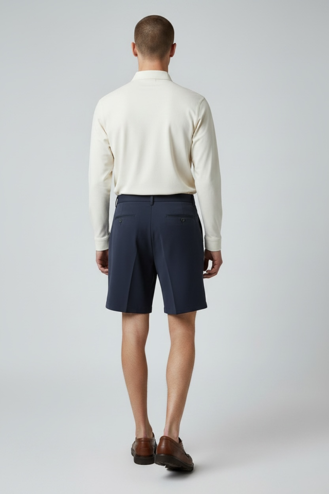 JAGVI. Rive Gauche - Pleats Short Bleu