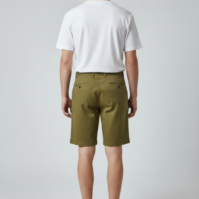JAGVI. Rive Gauche - Pleats Short Kaki