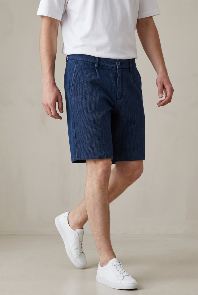 JAGVI. RIVE GAUCHE - City Short denim japonais