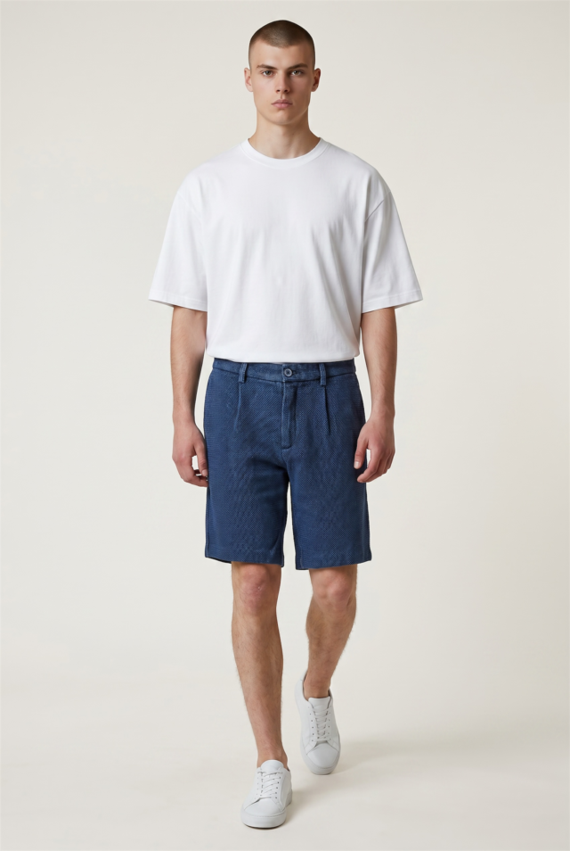 JAGVI. Rive Gauche - City Short denim japonais