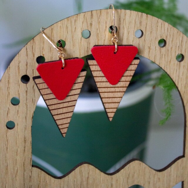Reine Mère - Parenthèse - Porte bijoux en bois avec miroir – Bois bouleau