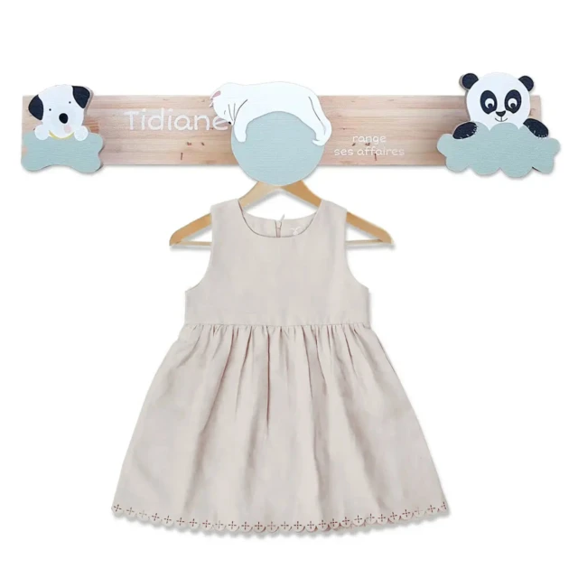 Atelier Baby’Sphère - Portemanteau chantourné des bébés animaux