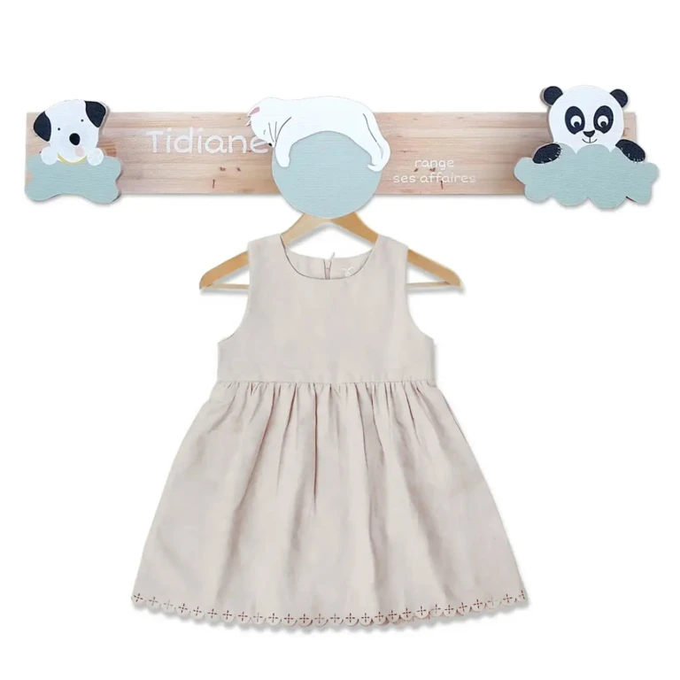 Atelier Baby’Sphère - Portemanteau chantourné des bébés animaux