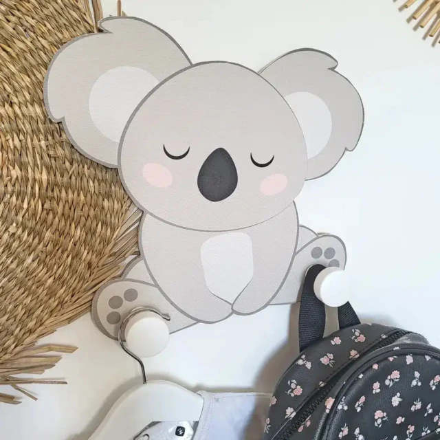 L’Atelier BABY’SPHERE - Portemanteau enfant personnalisé – Thème Koala