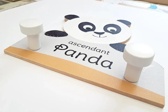 Atelier Baby’Sphère - Porte-manteau panda personnalisé – Fabrication artisanale française