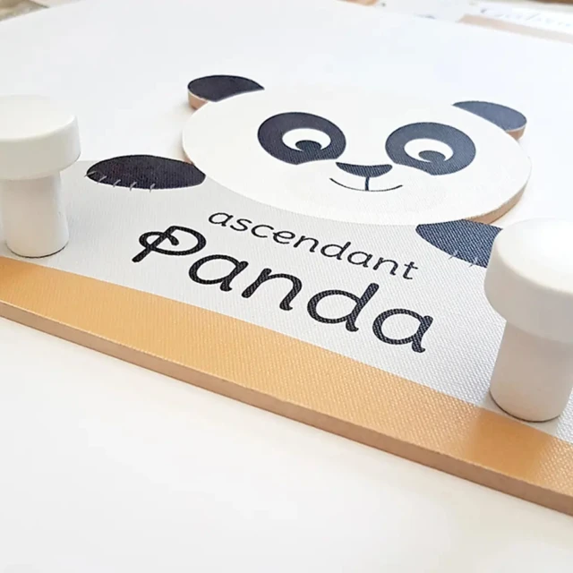 Atelier Baby’Sphère - Porte-manteau panda personnalisé – Fabrication artisanale française