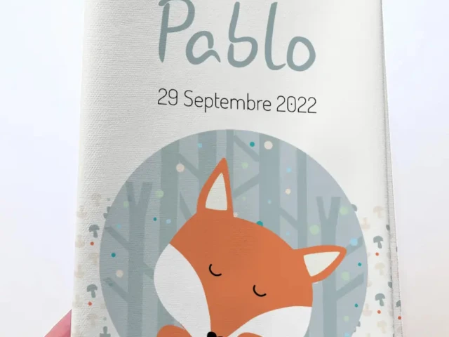Protege carnet de sante bebe renard 1 Atelier Baby’Sphère - Protège carnet de santé bébé renard