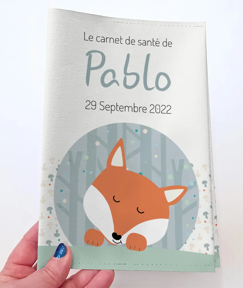 Protege carnet de sante bebe renard 1 Atelier Baby’Sphère - Protège carnet de santé bébé renard