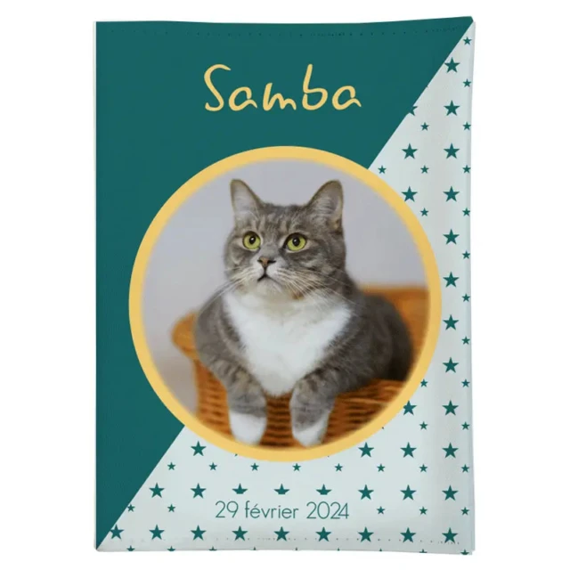 Atelier Baby’Sphère - Protège carnet de santé motifs à personnaliser pour chien ou chat - 4 versions