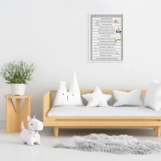 L’Atelier BABY’SPHERE - Les règles de la maison et dessins enfantins