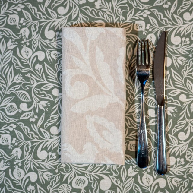 Maison Primavera - Lot de 6 serviettes Grès rose - Origines
