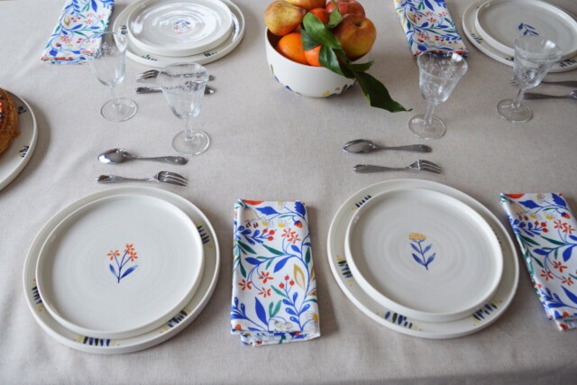 Maison Primavera - Lot de 6 serviettes - motif Primavera