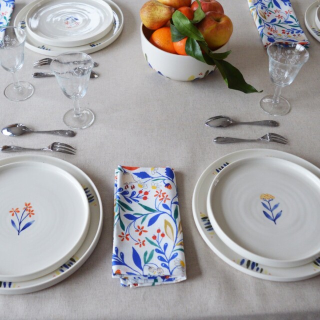 Maison Primavera - Lot de 6 serviettes - motif Primavera