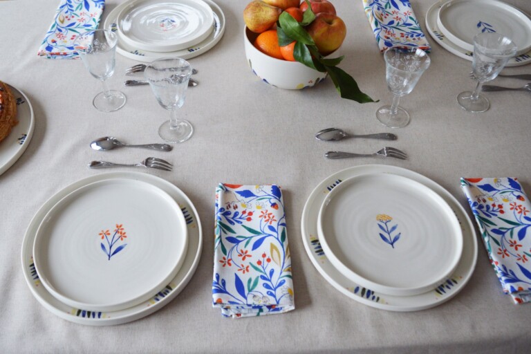 Maison Primavera - Lot de 6 serviettes - motif Primavera